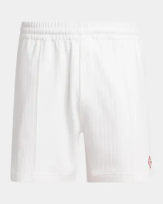 Casablanca Velour Rib-Knit Shorts