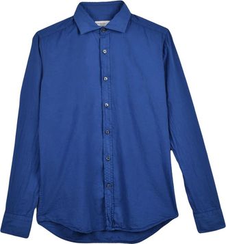 Ghirardelli Blue Classic Cotton Shirt