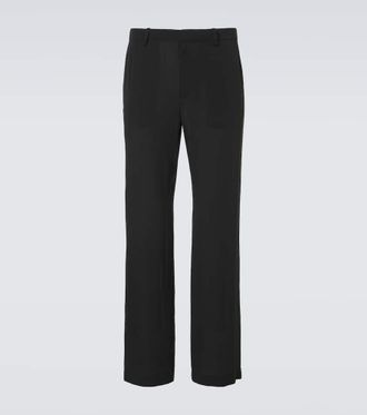 Gucci Silk satin georgette wide-leg pants