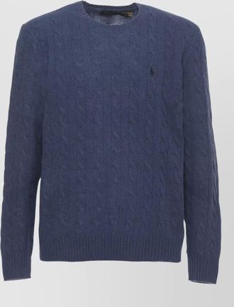 Ralph Lauren wool cashmere cable knit crewneck sweater