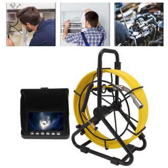 OEM C&aacute;mara De Inspecci&oacute;n Hd 1080p Para Tuber&iacute;as De Alcantarillado Con Pantalla Lcd De 5 Pulgadas Y Tarjeta De Memoria Para Tuber&iacute;as Con Un Di&aacute;metro De 18 