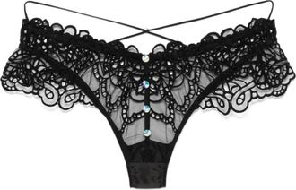 Agent Provocateur Seren Brief - Dames - Onderbroek - Zwart - M - Nylon - Ondergoed