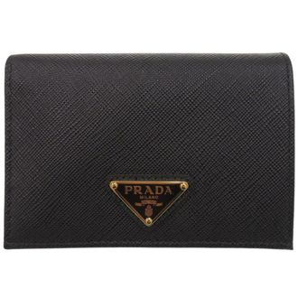 Prada Black Leather Wallet (Bi-Fold) (Pre-Owned)