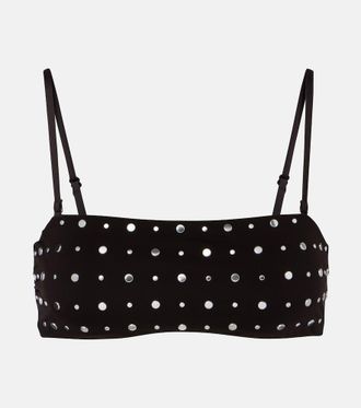 Staud Top de bikini Sara con tachuelas