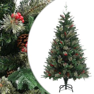 vidaXL &Aacute;rbol De Navidad Con Pi&ntilde;as Verde Pvc Y Pe 150 Cm Vidaxl