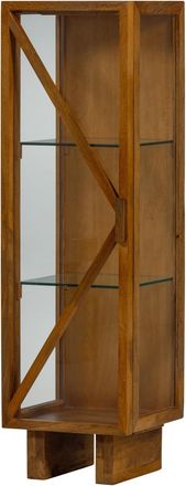 De Eekhoorn Design Vitrine Kello aus nachhaltigem Massivholz und Glas, Natural