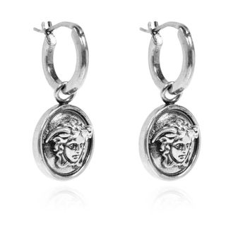 Versace Medusa Oorbellen - unisex - Oorbellen - Grijs - ONE Size - Accessoires