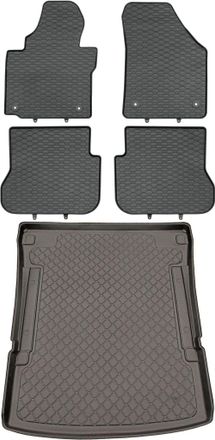 OEM Volkswagen Caddy Maxi Van De 10/2007 A 2020. Juego De Alfombrillas De Goma Para Coche Y Alfombrilla Para Maletero
