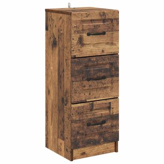 vidaXL Cajonera Madera Envejecida 33 X 34,5 X 87 Cm Vidaxl