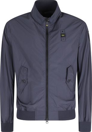 Blauer Blue Alwin Matte Effect Ribbed Trim Polyamide Jacket