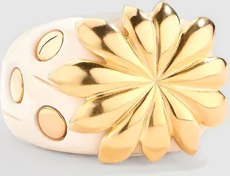 Aur&eacute;lie Bidermann Bague Tabata Ivoire