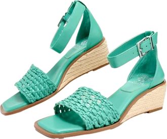 Vince Camuto Bretandi Espadrille Wedge Heel Sandals Ocean VC-BRETANDI Womens