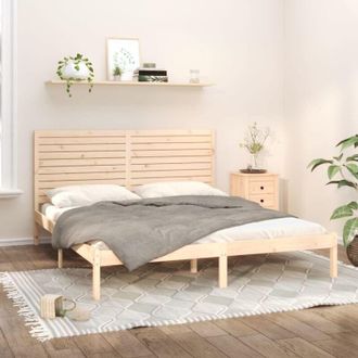 vidaXL Bed Frame without Mattress 180x200 cm Super King Solid Wood vidaXL