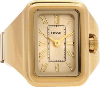 Fossil Raquel Watch Ring Quartz Gold Dial Ladies Watch ES5343