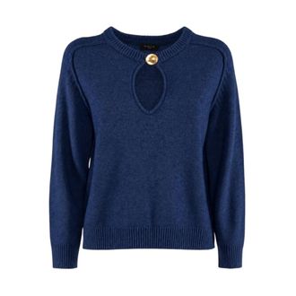 Nenette Maglia con goccia - Knitwear - Mujer - Azul - XS