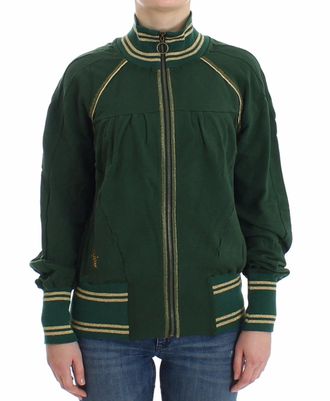 John Galliano Mock Zip Cardigan Sweatshirt Sweater Womens Jacket