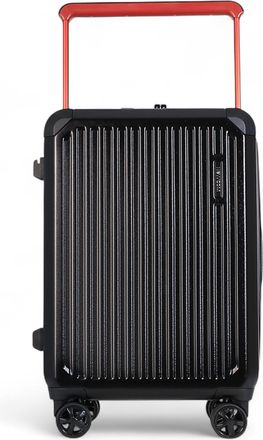 Infinity Leather Harde zwarte Rimowa geïnspireerde TSA handbagagekoffer, duurzame spinner handbagage