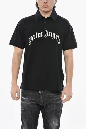 Palm Angels Cotton Piqu&eacute; Polo With Embroidered Logo size Xxl