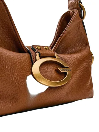 Guess Womens Shoulder Bag Cognac Polyurethane Shoulder-bags