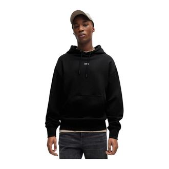 HUGO BOSS Hoodies & sweatvesten, Heren, Zwart, L, Katoen, Hoodie