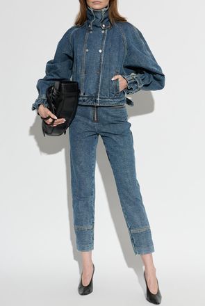 Lanvin Jeans With Sewn-in Zippers In The Legs, Womens, Blue