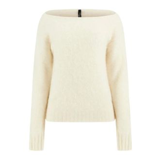 Marciano Agnes Sweater - Dames - Ronde hals truien - Wit - S - Truien & Vesten