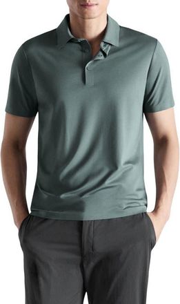 Mango Comfort Stretch Polo in Forest Green at Nordstrom, Size X-Large