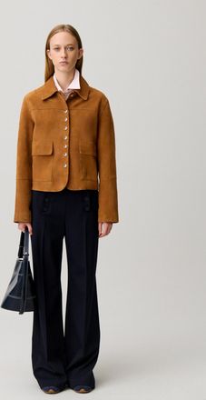 Claudie Pierlot Pantalon droit &agrave; pont