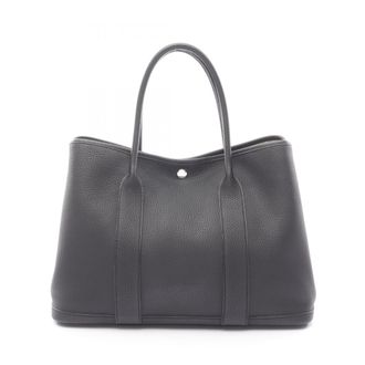 Herm&egrave;s Black Negonda Leather Leather Tote Bag (Pre-Owned)