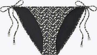Tory Burch Womens Printed String Bikini Bottom, size XL