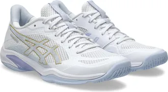 Asics Hallenschuh ASICS BLADE FF 2, Damen, Gr. 40,5, weiss (wei&szlig;, blau fade), Textil, Schuhe Hallenschuh