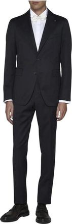 Tagliatore Heren, Pakken, Blauw, Maat: S Wol