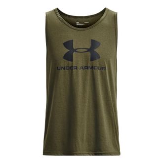 Under Armour Sportstyle Logo Tank Olive Green 1329589-390