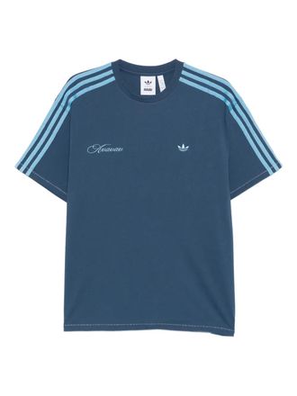 adidas x AVAVAV logo-embroidered T-shirt - Blue