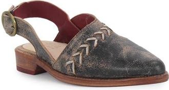 Bed Stü Join Pointed-Toe Flat in Black Lux Nectar Lux at Nordstrom, Size 8.5