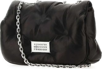 Maison Margiela Womens Slam Shoulder Bag Black Corpo Leather Ovina