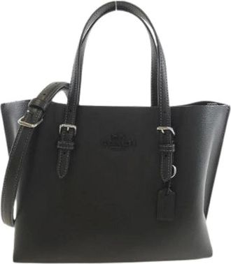 Coach Pre-owned Handbags, female, Black, Size: ONE SIZE Pre-owned Leather Handbag
