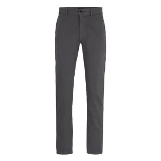HUGO BOSS Broeken, Heren, Grijs, W36 L32, Katoen, Chino Slim