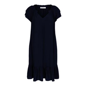 Co'Couture Vestido Corto Navy Sunrise con Volantes - Dresses - Mujer - Azul - XL