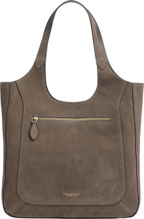 The Bridge Luce Soft Brushed Cow Leather Gold Fittings Tote Bag