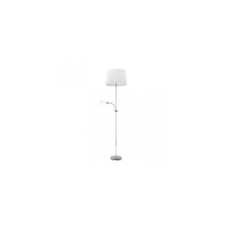 Fabrilamp Fabrilamp 175242010 Pie De Salon Rilon 1xe27+1xe14 C/lector Plata Pantalla Blanca 175,5x40x40 Cm