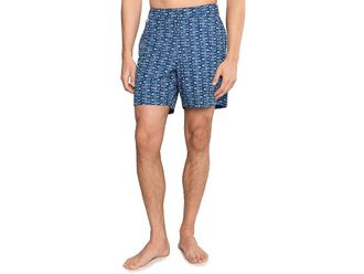 Tommy Bahama Amalfi Shores Sardina Soiree 6 Mens Swimwear Bering Blue : 2XL (44-46 Waist), Polyester/Spandex