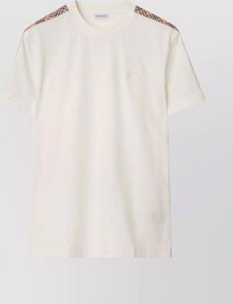 Burberry shoulder panel check trim crew neck vest