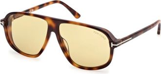 Tom Ford Guillaume Zonnebril - unisex - Zonnebrillen - Bruin - 61 MM - Accessoires
