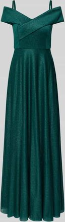 Christian Berg Cocktail Regular Fit Abendkleid in Glitzer-Optik in Gruen Melange, Gr&ouml;&szlig;e 36