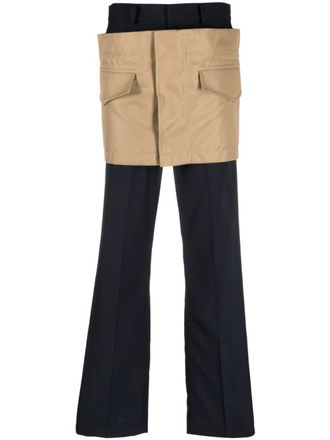 sacai Skinny broek - Zwart