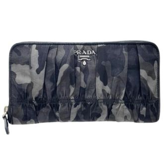 Prada Vintage, unisex, Zwart, ONE Size, Nylon, Pre-owned Nylon Portemonnee