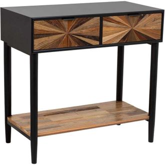 Wanderlust Deco Wanderlust Deco - Recibidor De Madera Y Metal De 1 Cajon Y 1 Balda Marron 80x42x79