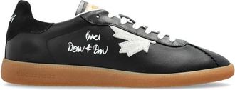 Dsquared2 Lage Sneakers - Heren - Sneakers - Zwart - 42 EU - Leer - Schoenen