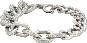 Swarovski Rhodium Plated Pave Dextera Bracelet, Size Small